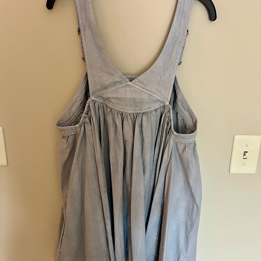 NWT Free People We the Free Aster Mini Babydoll Overall Dress in Xenon Blue - Picture 4 of 8